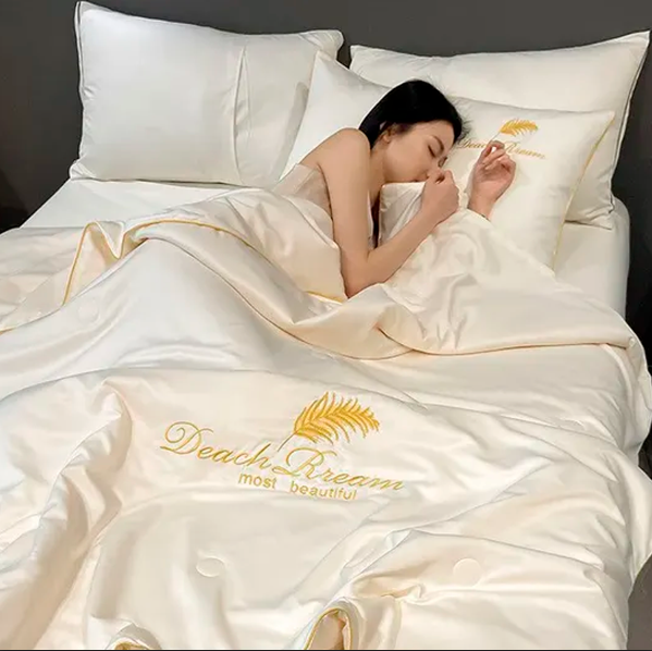 Premium Ice Silk Bed Sheet