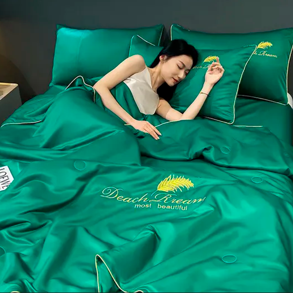 Premium Ice Silk Bed Sheet